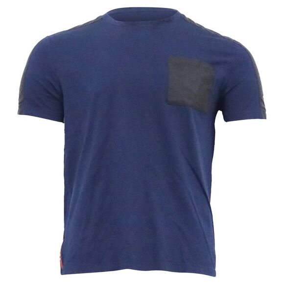 Prada Sport Patch Pocket T-shirt in Navy Blue Cotton - Picture 1 of 5